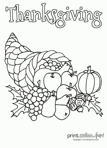 cornucopia-thankgiving Christmas Color Pages, Cornicopia Crafts, Minion Coloring Pages, Christmas Sunday School, Thanksgiving Cornucopia, Coloring Printables, Space Coloring Pages, Thanksgiving Coloring, Thanksgiving Color