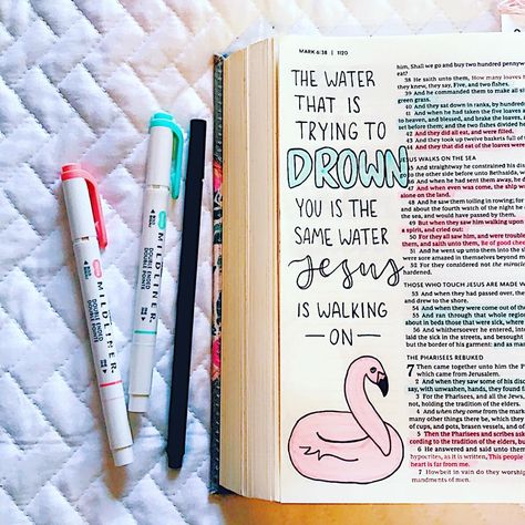 Bible Marking Ideas, Mark 6 Bible Journaling, Bible Margin Art, Book Of Mark Bible Journaling, Bible Study Doodles, John 10 Bible Journaling, Mark 1 Bible Journaling, Mark 2 Bible Journaling, Mark 3 Bible Journaling