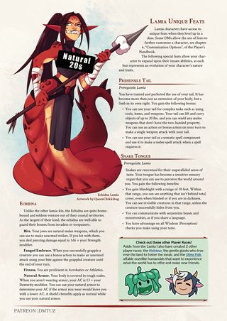 Monster Girl Collection 1 - 3 Monster Girl Inspired Player Races by DM Tuz and Chikkibug (Reworked) Homebrew Races, Dnd Classes, Dnd Races, Dnd Homebrew, Ascii Art, Dnd 5e Homebrew, Dnd Dragons, Greek Gods And Goddesses, Magic Items