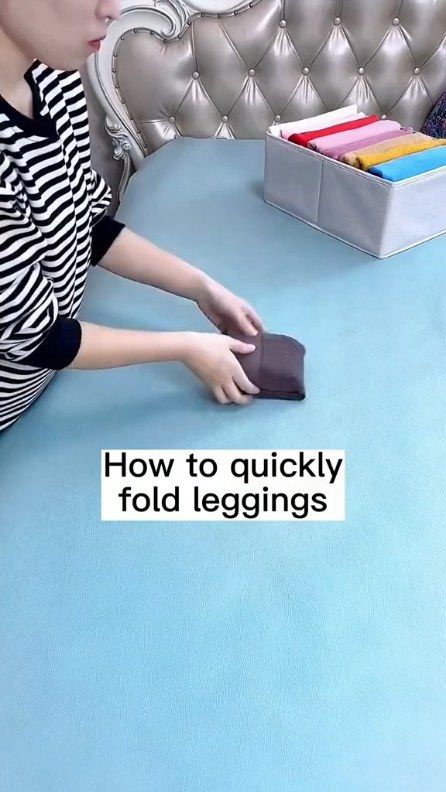 The Folding Hacks | Transform your space with smart storage solutions. Link in bio @thefoldinghacks 🧺🥰! How to fold #legging ??😆#foldingclothes #lifetips #fyp | Instagram Fold Leggings, Leggings Storage, Folding Tips, How To Fold Pants, Folding Hacks, How To Fold, Napkin Folding, Folding Clothes, Smart Storage