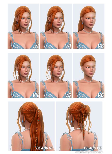 Hairstyle Ponytail, Sims Medieval, Sims 4 Tsr, The Sims 4 Pc, Pelo Sims, Sims 4 Mm Cc, Tumblr Sims 4, Ponytail Bun, Sims 4 Cc Folder