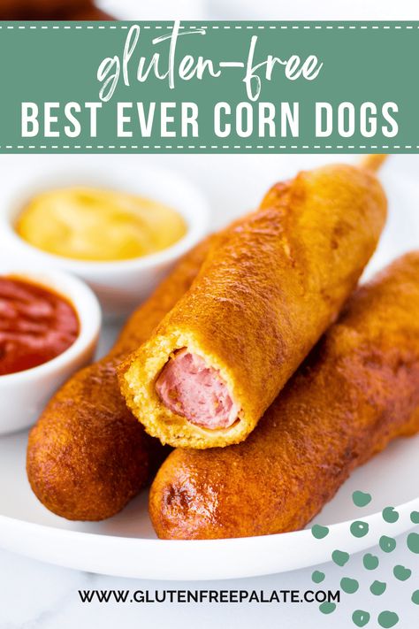 Gluten Free Corn Dogs Recipe, Gluten Free Corn Dogs, Corn Dogs Recipe, Dogs At Home, Corndog Recipe, Homemade Gluten Free, Gluten Free Recipes For Dinner, Gluten Free Dairy Free Recipes, Gluten Free Eating