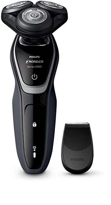 Philips Norelco Electric Shaver 5100 Wet & Dry, S5210/86, Frustration Free Packaging Best Electric Shaver, Electric Shaver Men, Trimmer For Men, Electric Razor, Close Shave, Wet Shaving, Beard Trimming, Grooming Kit, Hair Trimmer