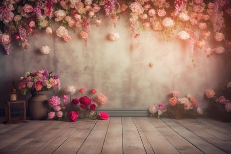 Photo Studio Design Backgrounds, Marinette Aesthetic, Room With Flowers, Studio Background Ideas, Photo Studio Design, Studio Photography Backdrop, Baby Photography Backdrop, Baby Background, Banner Material