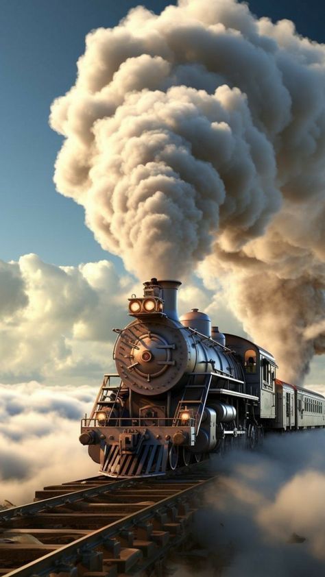 Steam Trains Photography, Train Wallpaper, Old Steam Train, Railroad Photography, Train Art, Train Photography, Old Trains, Old Train, Train Pictures