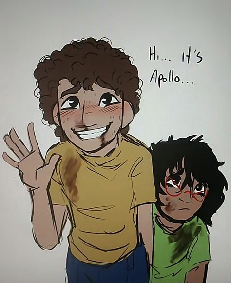 Lester Papadopoulos And Meg, Toa Fanart, Trails Of Apollo Fanart, Lester Papadopoulos, Pjo Apollo Fanart, Trials Of Apollo Meg, Trials Of Apollo Fanart, Percy Jackson Trials Of Apollo, Percy Jackson Fan Art Apollo