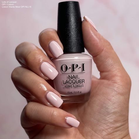 Opi Polish Colors, Lisbon Wants Moor Opi, Opi Nail Polish Colors, Opi Gel Nails, Pink Nail Colors, Opi Nail Colors, Light Pink Nails, Sassy Nails, Spring Nail Colors