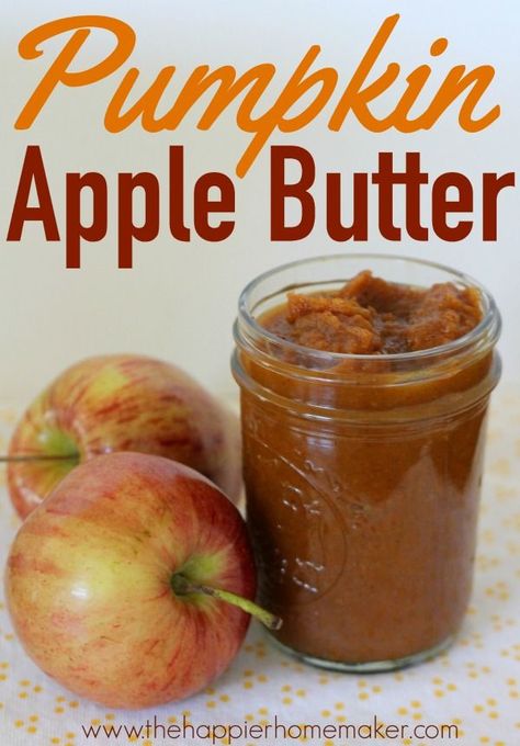 Pumpkin Apple Butter - I've been looking for a recipe for this-I love this on my toast for breakfast! Pumpkin Apple Butter, Crockpot Apple, Homemade Apple Butter, Apple Butter Recipe, Pumpkin Butter, Everything Pumpkin, Pumpkin Everything, Jams And Jellies, Homemade Butter