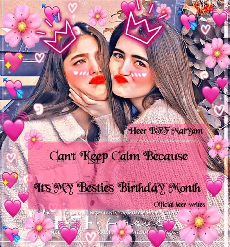 #heer #birthday #birthdaymonth #bff #bestfriends #besties #friends #friendship @maryam_momo2 Birthday Dp For Best Friend, Bestie Dp, Rose Day Pic, Birthday Girl Dp, Queen Name Dp, 3 Bffs, Friends Dpz, Soul Friends, Birthday Dpz