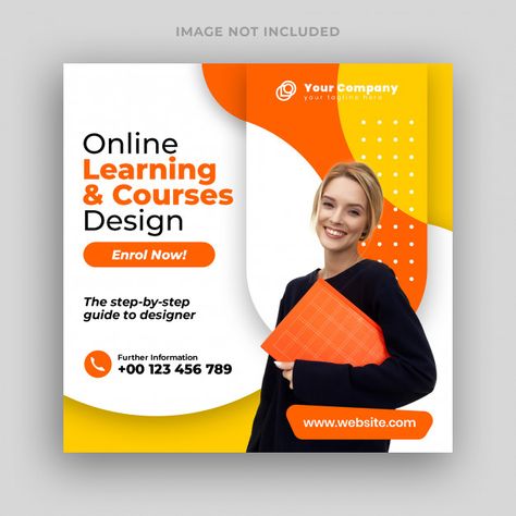 Online courses social media post banner ... | Premium Psd #Freepik #psd Course Poster Design, Courses Design, Course Poster, Poster Design Layout, Digital Marketing Design, Graphic Design Course, Flyer Design Inspiration, Simple Designs To Draw, Social Media Poster