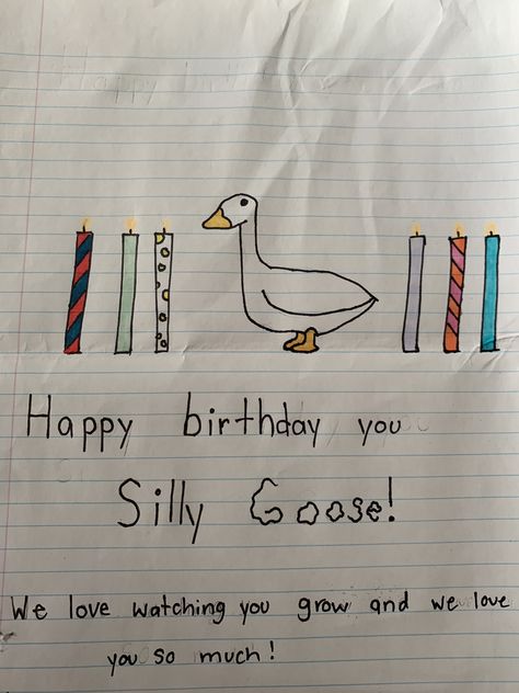 Goose Birthday, Silly Goose, Card Ideas, Birthday Cards, Birthday