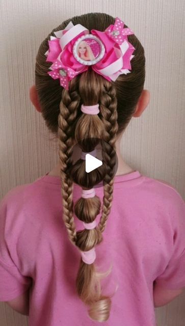 the_follin_tribe_hair on Instagram: "Super Cute Barbie Hair  Easy hairstyles perfect for school too 🥰  #hairtutorial #stepbystep #plait #braid #schoolhair #hairstyles #hair #easy #easyhairstyles #hairideas #HairDesignIdeas #easygirlshair #schoolhair #bubblebraids #funhair #barbiegirl #barbiefilm #barbie #ken #instalove #instakids" Doll Hairstyles, Barbie Hairstyle, Barbie Hair, Hairstyles For School, Doll Hair, Hair Videos, Barbie Girl, Hair Designs, Easy Hairstyles