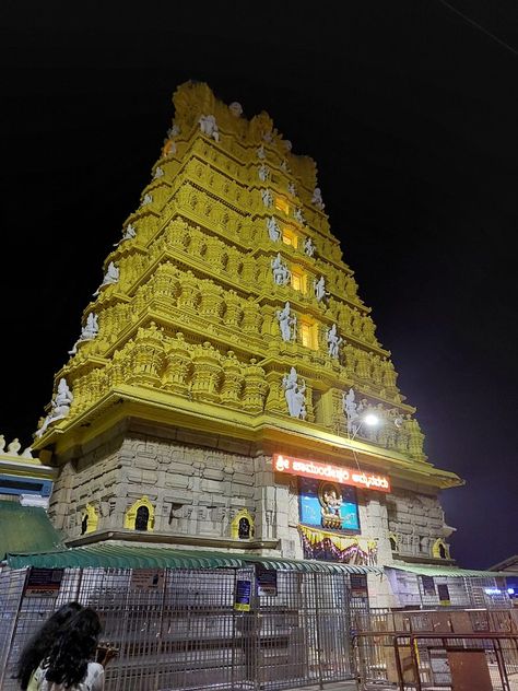 THE CHAMUNDESHWARI TEMPLE The Chamundeshwari Temple is a Hindu temple located on the top of Chamundi Hills about 13 km from the palace city of Mysuru in the state of Karnataka in India. The temple was named after Chamundeshwari or, the fierce form of Shakti, a tutelary deity held in reverence for centuries by the Maharaja of Mysuru. Chamundeshwari Temple Chamundeshwari is called by the people of Karnataka as Nada Devi (ನಾಡ ದೇವಿ), which means state Goddess. Mysuru Palace, Hd Photos Free Download, Self Pictures, Blur Photo Background, Blur Photo, Kitchen Design Plans, Hindu Temple, Mysore, Photo Background