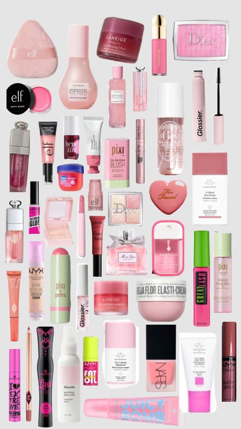 Pink makeup shuffle Glamour Makeup Looks, Sephora Skin Care, Makeup Help, Makeup Eye Looks, Makeup To Buy, Glamour Makeup, Pink Makeup, Makeup Items, Makeup Pictures