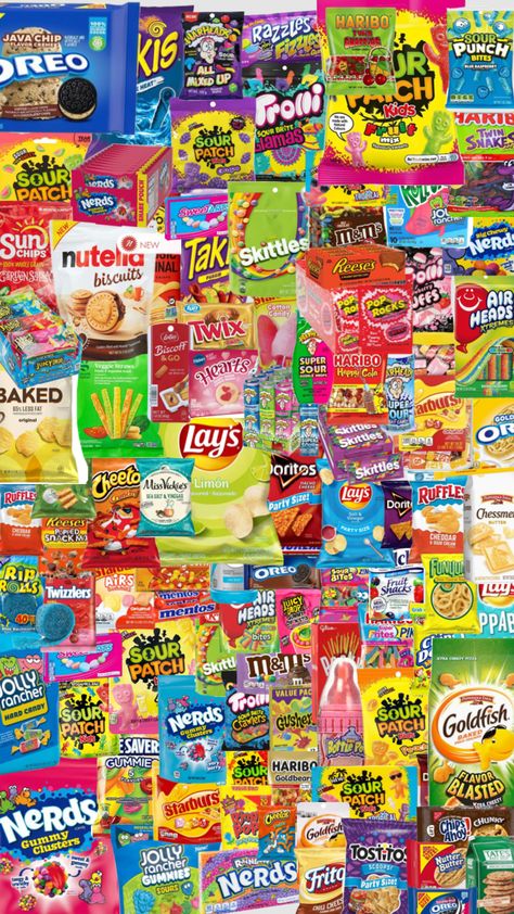 can u find the kitkat?? #candy #snacks #preppy #sephora #fyp Dollar Tree Snacks, Preppy Candy, Candy Collage, Snack Room, Brr Basket, Paper Squishies, Kit Kat Candy, Preppy Birthday Gifts, Weird Snacks