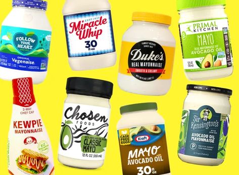 12 Best and Worst Mayonnaise Brands in 2023 Mayonnaise Brands, Avocado Oil Mayo, Kewpie Mayonnaise, Miracle Whip, Primal Kitchen, Healthy Alternatives, Healthy Options, Saturated Fat, Heart Healthy