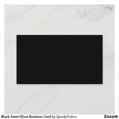 Black Semi-Gloss Business Card Black Business Card Design, Wedding Drink Tickets, Black Business Card Holder With Zipper Closure, Business Cards Black, Black Visiting Cards Design, Black On Black Business Cards, Wedding Registry Cards, Blank Mockup, Wedding Fund