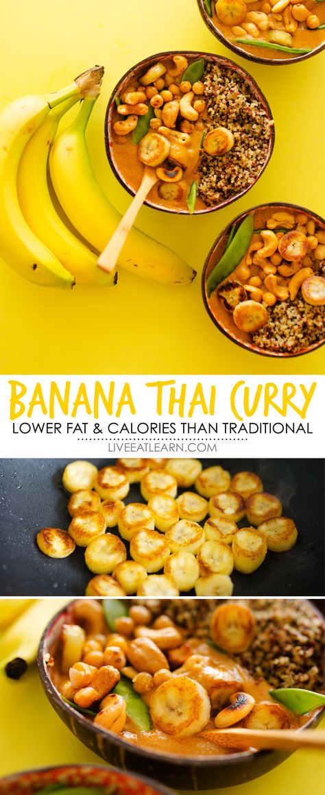 Thai Curry Recipe, Banana Curry, Thai Curry Recipes, Red Curry Paste, Thai Curry, Vegan Meal, Curry Recipe, Vegetarian Recipes Easy, Curry Paste