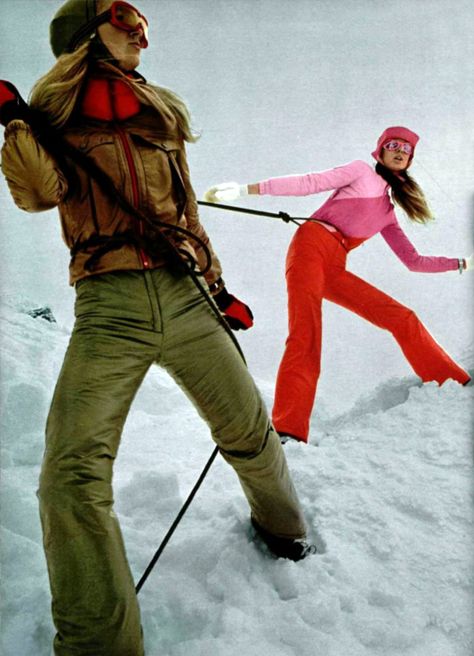 70s Photoshoot, Chalet Girl, 70s Glamour, Apres Ski Party, Fashion 70s, Retro Ski, Seventies Fashion, Winter Photoshoot, Snow Fashion