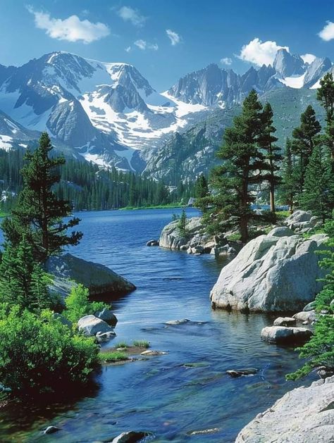 Rocky Mountain National Park, Colorado 🇺🇲 Mount Evans Colorado, Rocky Mountains Aesthetic, Kevin Carden, Inner Landscape, Rocky Mountain National Park Colorado, Nature Aesthetics, Painting Landscapes, Breathtaking Scenery, Japan Garden