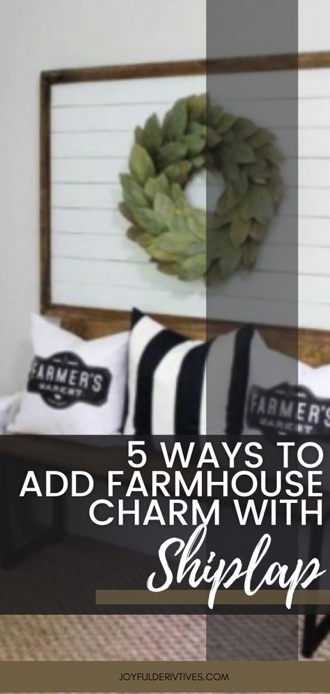 These easy ideas will help you add farmhouse flair to your home using shiplap. All of these ideas are beautiful and easy to install. Leftover Shiplap Projects, Shiplap Shelves, Shiplap Crafts, Shiplap Inspiration, Shiplap Wall Ideas, Hobby Lobby Decor, Inexpensive Art, Farmhouse Flair, Farmhouse Style Living Room