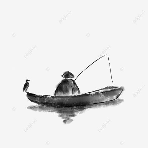 Laos Tattoos, Fishing Drawing Ideas, Vietnam Tattoo Ideas, Tattoo Philippines, Fisherman Tattoo, Trippy Tattoo Ideas, Simplistic Art, Fishing Tattoo, Memorial Tattoo Ideas