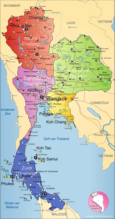 Thailand Map, Thai Islands, Learn Thai, Thailand Adventure, Thailand Vacation, Trip To Thailand, Thailand Trip, Geography Map, Koh Chang