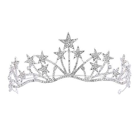 Bridal Crown Tiara, Tiara Headpieces, Crown Party, Vintage Tiara, Crown For Women, Wedding Headdress, Star Headband, Rhinestone Tiara, Rhinestone Crown