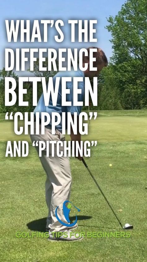 To learn to get better around the greens, learn the difference between chipping and pitching! Golf Coaching, Golf Terms, Golf Chipping Tips, Golf Workout, Chipping Tips, Golf Techniques, Golf Inspiration, Golf Chipping, Golf Drills