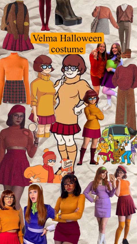 Shaggy Costume, Velma Halloween Costume, Velma Costume, Scooby Doo Costumes, Scooby Doo Halloween, Daphne Costume, Twin Halloween, Classy Halloween Costumes, Daphne And Velma