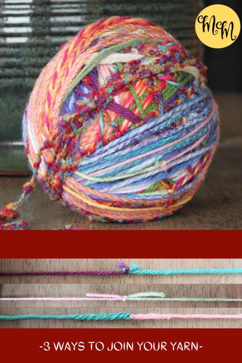 Yarn Projects Crochet, Scrap Yarn Crochet, Knitting Hacks, Knitting For Charity, Knitting Help, Scrap Yarn, Crochet Patterns Free Blanket, Crochet Instructions, Yarn Ball