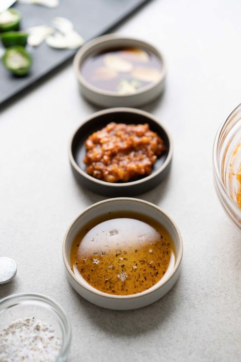 Korean Bbq Dipping Sauce, Bbq Dipping Sauce, Dipping Sauce Recipes, Korean Bbq At Home, Korean Bbq Sauce, Korean Pork, Spicy Dipping Sauce, Bbq Brisket, Dipping Sauces Recipes