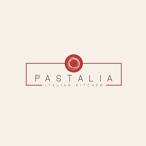 Italian Restaurant Logo Design Ideas, Pasta Restaurant Logo, Fancy Restaurant Logo, Pasta Logo Design, Italian Logo Design, Italian Restaurant Branding, Pasta Logo, Italian Restaurant Logos, Logo For Restaurant