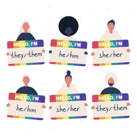 5 Myths About Teaching Personal Pronouns Debunked - WeAreTeachers Diversity Campaign, Sexuality Test, Teaching Pronouns, English Pronouns, Lgbt Culture, Airy Styles, All Pronouns, Mental Health Week, Mentor Sentences