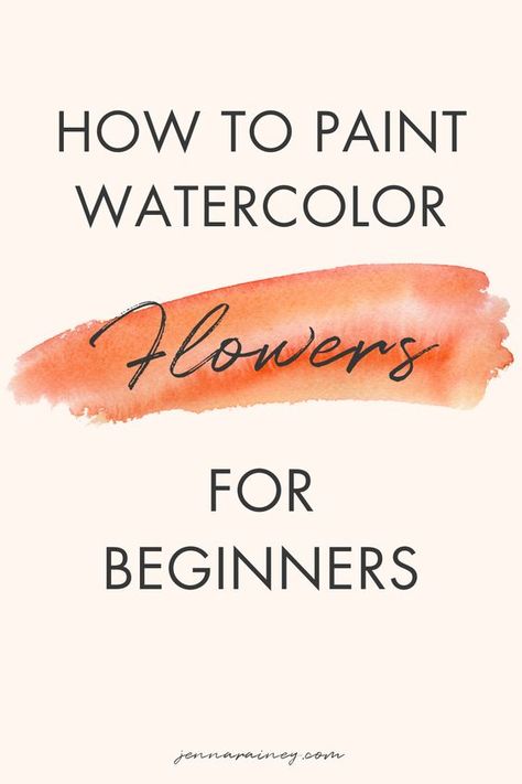 Basic Watercolor Painting Ideas, Watercolor Zinnias Tutorial, Watercolor Flowers Beginner, How To Paint Watercolor Flowers, Easy Watercolor Flowers For Beginners, Flower Bed Decor Ideas, Watercolor Flowers For Beginners, Watercolor Flowers Easy, Watercolor Tutorial Beginner