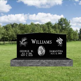 COMPANION black small HEADSTONE Headstones Designs, Flat Headstones, Headstone Ideas, Grave Headstones, Granite Headstones, When Someone Dies, Sister And Brother, Grey Granite, Memorial Plaque