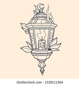 Lantern Tattoo Design, Lantern Drawing, Lantern Tattoo, Kunst Tattoos, Traditional Lanterns, Desenho Tattoo, Flash Art, Tattoo Stencils, Tattoo Sketches