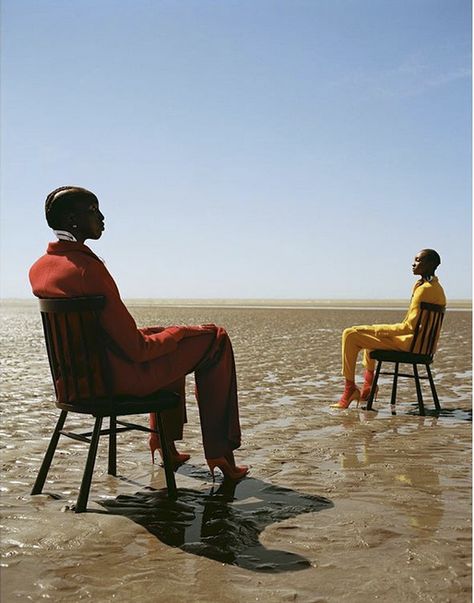 chairs! Creative Fashion Photography, Photographie Portrait Inspiration, Body Of Water, Conceptual Photography, Foto Poses, Fashion Photography Inspiration, Photoshoot Concept, People Sitting, Shooting Photo