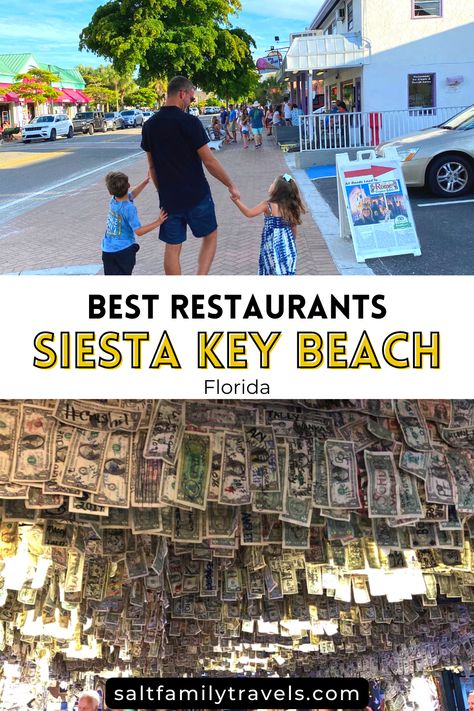 Headed to Siesta Key Beach for spring break or a family vacation? Siesta Key Village is packed with restaurants, bars and shopping. There’s always something fun to do in this small 4-6 block district. We’ll breakdown the top Siesta Key village restaurants plus guide you on which spots have live music and outdoor seating. Here are the top 15 best Florida restaurants in Siesta Key. Our #1 Restaurant is Siesta Key Oyster Bar also known as SKOB by the locals. Siesta Key Village Florida, Siesta Key Florida Outfits, Siesta Key Outfits, Siesta Key Restaurants, Siesta Beach Florida, Siesta Key Beach Florida, Siesta Key Village, Siesta Key Florida, Siesta Beach