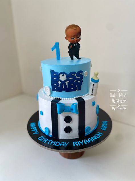 Baby Boss Birthday Cake, Boss Baby Theme Cake, Boss Baby Birthday Cake, Baby Birthday Party Food, Baby Boss Cake, 1st Birthday Cake Designs, Bon Voyage Cake, One Year Birthday Cake, Cartoon Birthday Cake