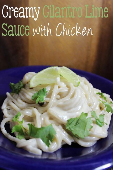 Creamy Cilantro Lime Sauce with Chicken Tex Mex Skillet, Creamy Cilantro Lime Sauce, Chicken Pasta Dish, Chicken Pasta Dishes, Cilantro Lime Sauce, Cilantro Lime Chicken, Lime Sauce, Pasta Dish, Cilantro Lime