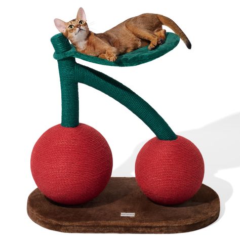 PRICES MAY VARY. 【Comfortable Cat Hammock】The hammock has a wire structure that can better support the weight of a fat cat. The surface of the hammock is made of a very soft flannelette, which allows the cat to rest more comfortably. The hammock can be adjusted by pressing to the right Angle for the kitten to sleep 【Safe & Harmless Materials】Use natural sisal wrapped around the cat scratching ball. Dyes are also non-toxic and harmless. Allows your cat to play and sharpen their claws more safely Cat Climbing Frame, Cat Scratchers, Cat Perch, Cat Hammock, Cat Scratch, Indoor Cats, Sisal Rope, Natural Sisal, Cat Climbing