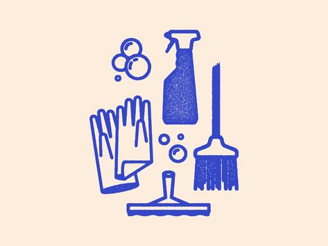 Icon Card, Care Illustration, Service Illustration, Iconography Illustration, Clean Illustration, Cleaning Branding Design, Cleaning Branding, Cleaning Illustration, Cleaning Service Branding