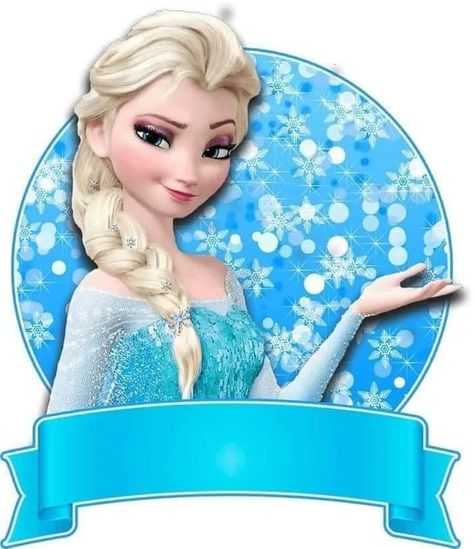 Frozen Elsa Cake Topper, Frozen Party Printables, Frozen Banner, Frozen Background, Elsa Cake Toppers, Disney Princess Cake Topper, Frozen Themed Birthday Cake, Cinderella Invitations, Frozen Images