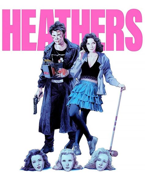 Heathers Heathers The Movie, Christian Slater Heathers, Jd Heathers, Heathers Fan Art, Jd And Veronica, Kim Walker, Heathers Movie, Veronica Sawyer, Heathers The Musical