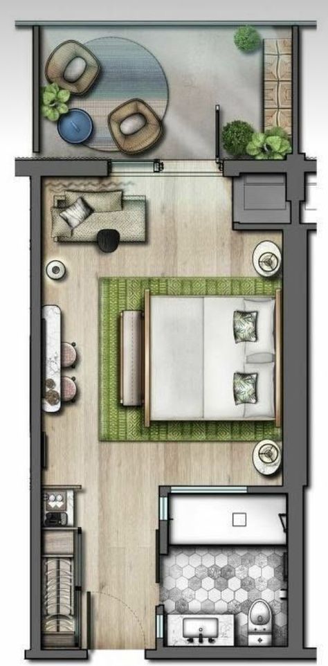 Hotel Bedroom Plan, Monoambiente Ideas, Ambiance Bedroom, Hotel Room Plan, Hotel Room Design Plan, Royal Bedroom Design, Studio Apartment Floor Plans, Hotel Bedroom Design, Hotel Room Interior