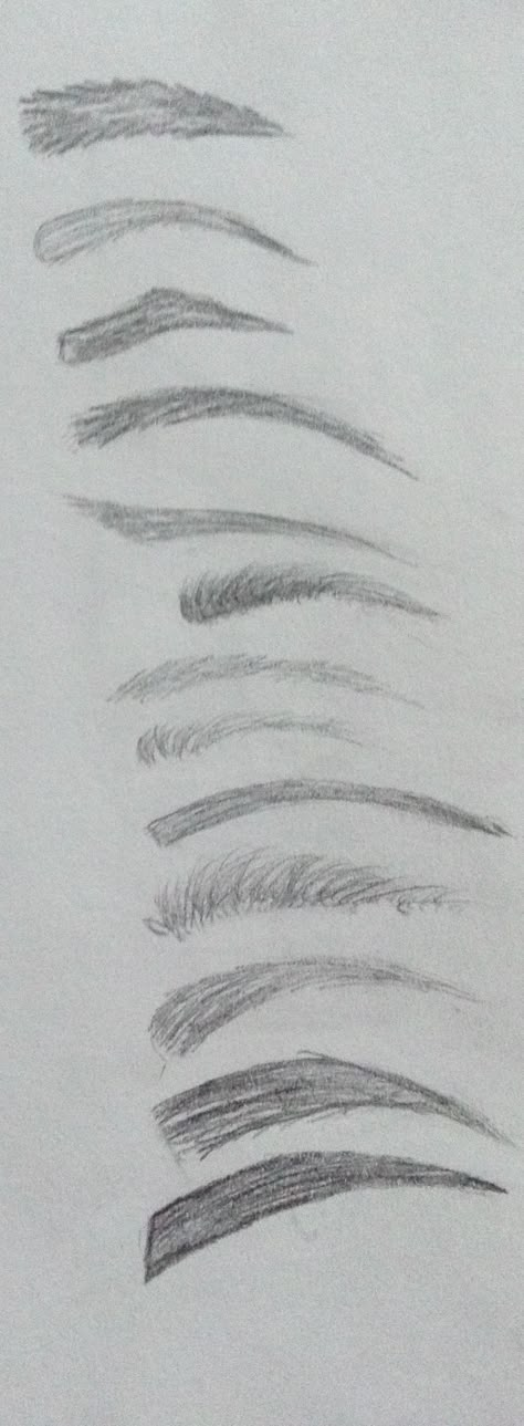 Types Of Eyebrows Drawing, Eyebrows Shaping Drawing, Furrowed Eyebrows Drawing, Different Types Of Eyebrows, Aesthetic Things To Draw, Drawing Eyebrows, Eyebrow Drawing, Types Of Eyebrows, How To Draw Eyebrows