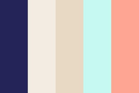 Mint Coral Navy Tan Color Palette Kids Color Palette, Tan Color Palette, Coral Colour Palette, Mint Coral, Coral Navy, Living Room Color Schemes, Bedroom Color Schemes, Colour Board, Photoshop Design