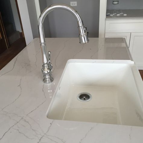 Cambria Ella Quartz in Chicago, IL - StoneTek Design Cambria Ella Quartz, Cambria Ella, Cambria Quartz, Quartz Slab, Kitchen Counters, House Projects, Selling House, Kitchen Counter, Chicago Il