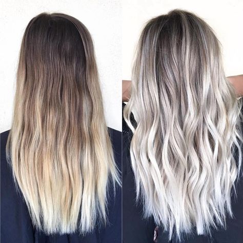 See this Instagram photo by @olaplex • 14.3k likes Platinový Blond, Silver Grey Hair Dye, Grey Hair Dye, Blond Balayage, Silver Grey Hair, Silver Blonde, Ash Blonde Hair, Ombré Hair, Balayage Hair Blonde